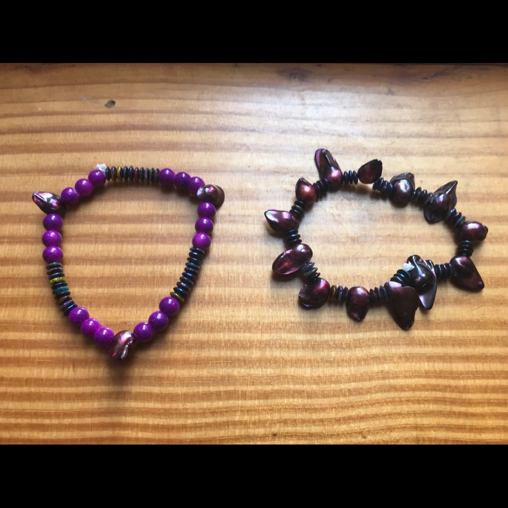 Pink shell bracelet bundle - Picture 2 of 4